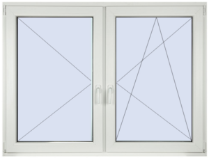 Ketszarnyu tokosztott ablak